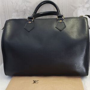 Louis Vuitton Epi Speedy 35 Black With Dust Bag
